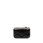 Gucci Mini GG Marmont Shoulder Bag Calfskin Black