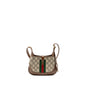 Gucci Jackie 1961 Mini Shoulder Bag GG Supreme Canvas/Calfskin Brown/Multicolour
