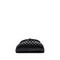 Chanel timeless kiss lock clutch evening bag lambskin Black