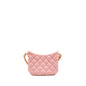 Chanel 22k Hobo Shoulder Bag with Logo Chain Lambskin Pink  (microchip)