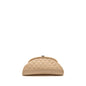 Chanel timeless kisslock clutch caviar beige