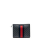 Gucci GG Supreme Canvas / Leather Zip Clutch Black/ Multicolour SHW