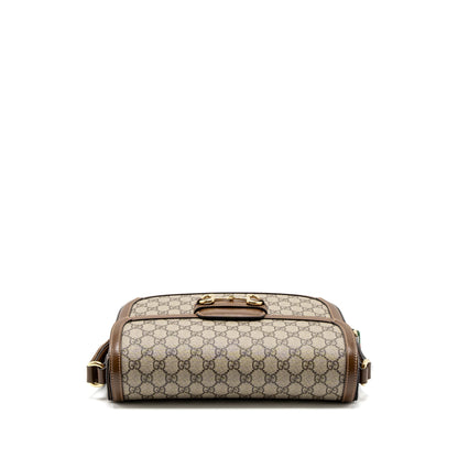 Gucci Horsebit 1955 Shoulder Bag GG Supreme Canvas Beige/Ebony