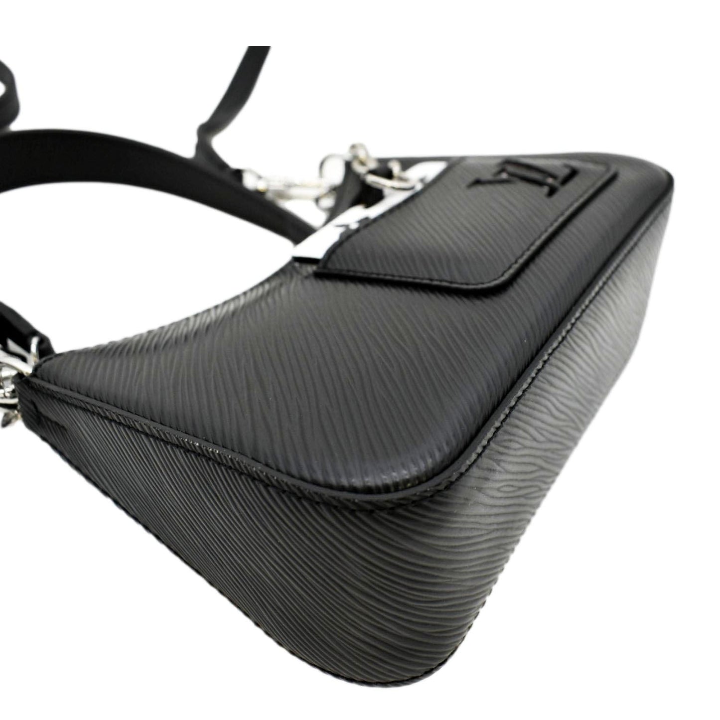 LOUIS VUITTON Marellini Epi Leather Shoulder Bag Black