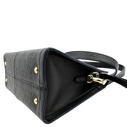 LOUIS VUITTON Sully PM Monogram Empreinte Leather Shoulder Bag Black