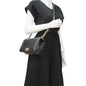 CHANEL Boy Flap Chevron Leather Shoulder Bag Black