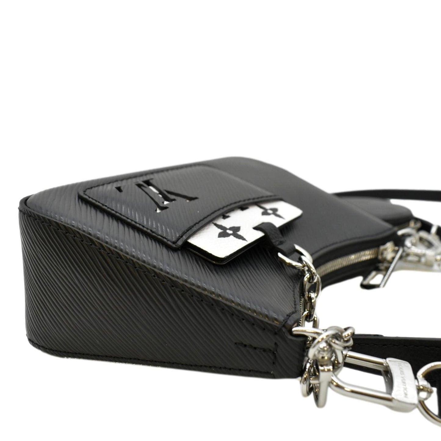 LOUIS VUITTON Marellini Epi Leather Shoulder Bag Black