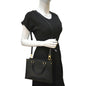 LOUIS VUITTON Onthego PM Monogram Empreinte Tote Shoulder Bag Black
