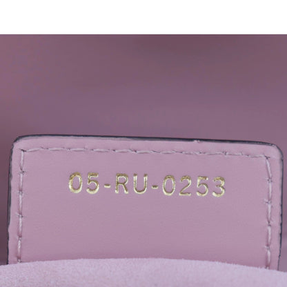 CHRISTIAN DIOR Saddle Smooth Calfskin Leather Satchel Shoulder Bag Antique Pink