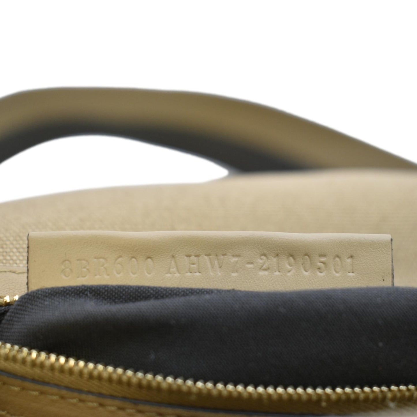 FENDI Vitello King FF Embroidered Baguette Canvas Shoulder Bag Cuoio