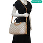 LOUIS VUITTON Speedy 30 Bandouliere Damier Azur Shoulder Bag White