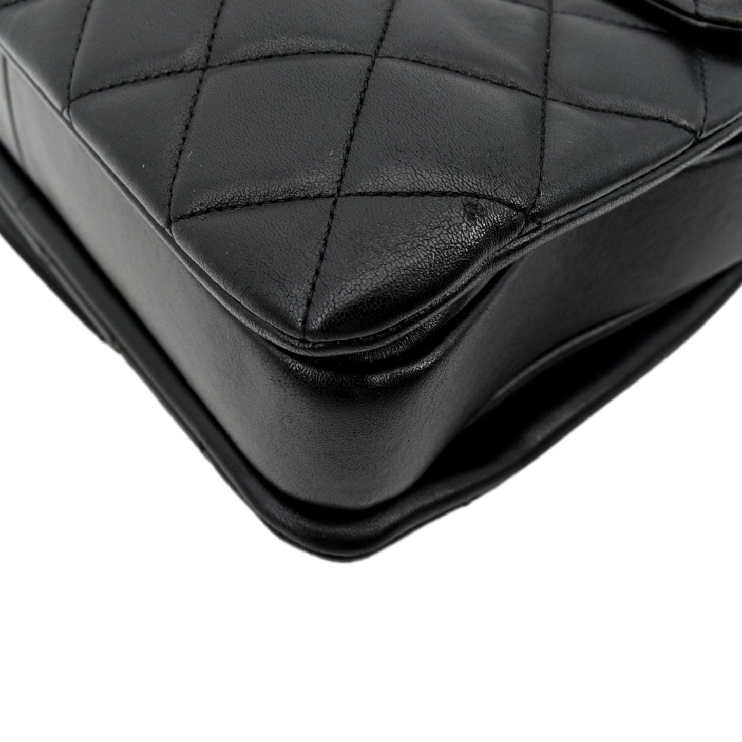 CHANEL Trendy CC Top Handle Flap Quilted Leather Shoulder Bag Black