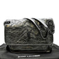 YVES SAINT LAURENT Niki Medium Leather Shoulder Bag Black