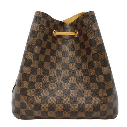 LOUIS VUITTON Neonoe Damier Ebene Shoulder Bag Safran Yellow
