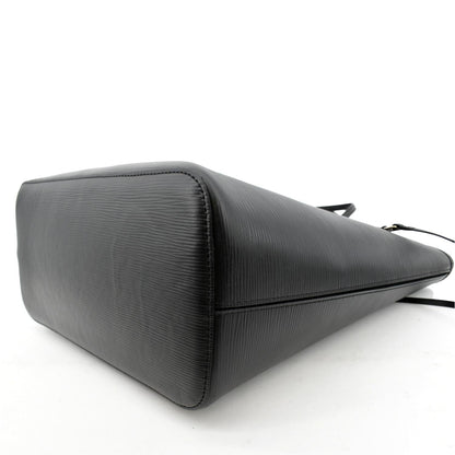 LOUIS VUITTON Neverfull Epi Leather Tote Shoulder Bag Black