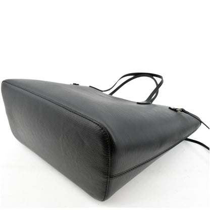 LOUIS VUITTON Neverfull Epi Leather Tote Shoulder Bag Black