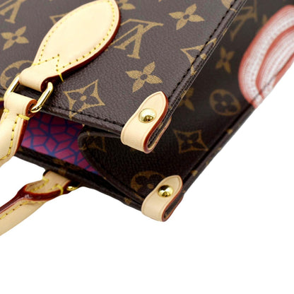 LOUIS VUITTON LV x YK OnTheGo PM Monogram Canvas Shoulder Bag Multicolor