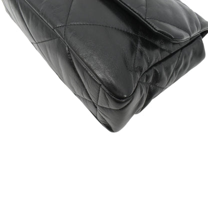 CHANEL 19 Medium Quilted Lambskin Leather Flap Shoulder Bag Black