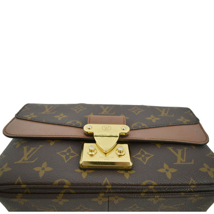 LOUIS VUITTON Marceau Monogram Canvas Shoulder Bag Tan