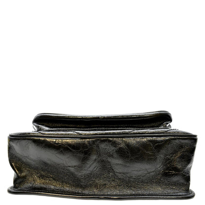 YVES SAINT LAURENT Niki Medium Leather Shoulder Bag Black