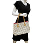 LOUIS VUITTON Calvi Damier Azur Shoulder Bag White