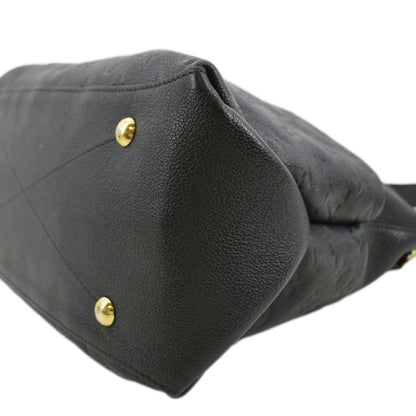LOUIS VUITTON Maida Monogram Empreinte Leather Hobo Shoulder Bag Black