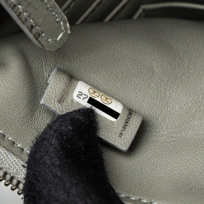 Chanel 31 Clutch Bag Goatskin Metallic Silver