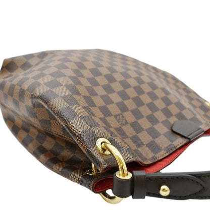 LOUIS VUITTON Graceful PM Damier Ebene Shoulder Bag Brown