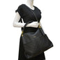 LOUIS VUITTON Maida Monogram Empreinte Leather Hobo Shoulder Bag Black