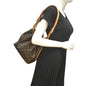 LOUIS VUITTON Petit Noe Monogram Canvas Shoulder Bag Brown
