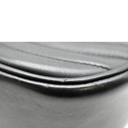 LOUIS VUITTON New Wave Chain MM Calfskin Leather Shoulder Bag Black