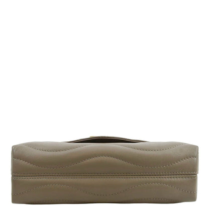 LOUIS VUITTON New Wave Chain MM Calfskin Leather Shoulder Bag Taupe