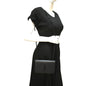 YVES SAINT LAURENT Kate Leather Chain Clutch Crossbody Bag Black