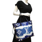 LOUIS VUITTON Neverfull MM Escale Monogram Canvas Shoulder Bag Blue