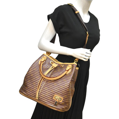 LOUIS VUITTON Eden Neo Monogram Canvas Shoulder Bag Peche