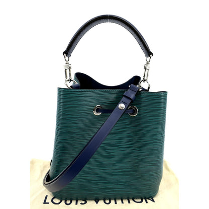 LOUIS VUITTON NeoNoe BB Epi Leather Shoulder Bag Emerald Green Indigo