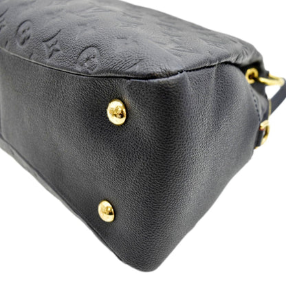 LOUIS VUITTON Ponthieu PM Empreinte Leather Shoulder Bag Navy Blue