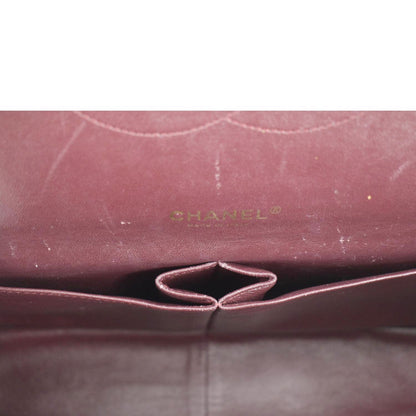 CHANEL Classic Maxi Flap Quilted Caviar Leather Shoulder Bag Black