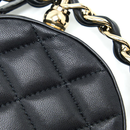 Chanel Evening Clutch with Chain Lambskin Black L