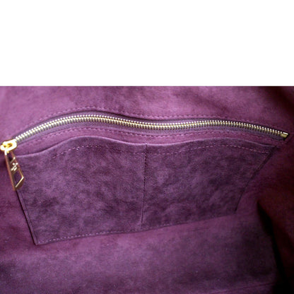 LOUIS VUITTON Carryall MM Monogram Canvas Shoulder Bag Brown