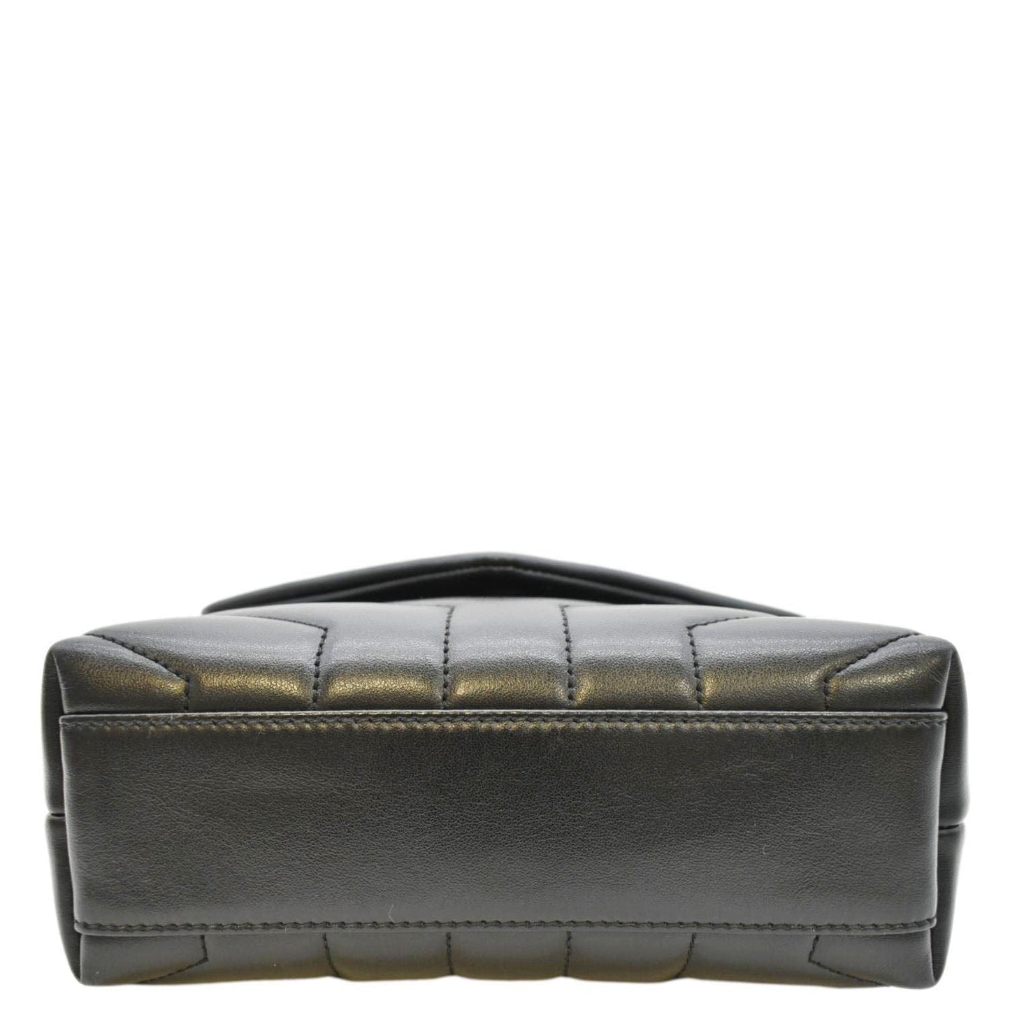 YVES SAINT LAURENT Loulou Toy Matelasse Leather Shoulder Bag Black