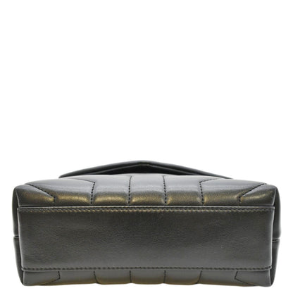 YVES SAINT LAURENT Loulou Toy Matelasse Leather Shoulder Bag Black