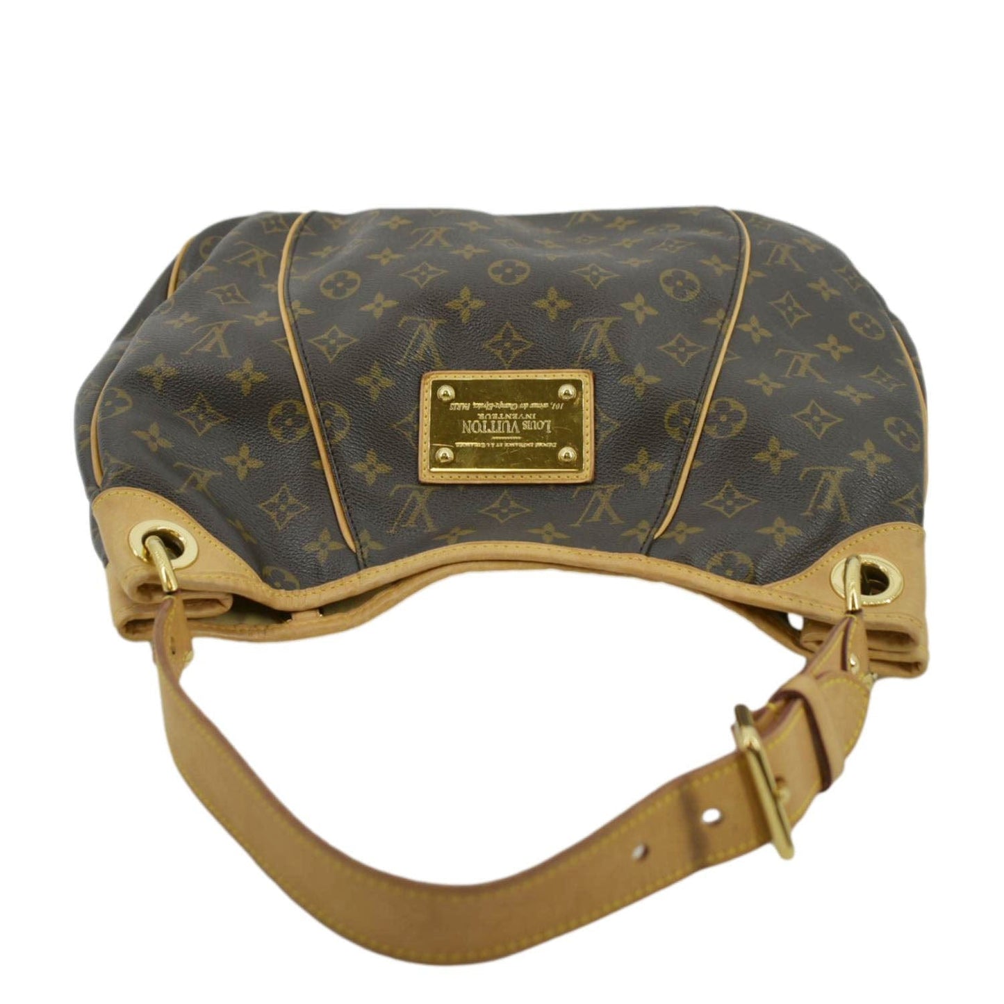 LOUIS VUITTON Galliera PM Monogram Canvas Hobo Shoulder Bag Brown