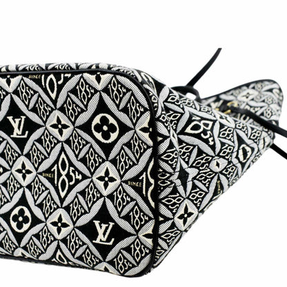 LOUIS VUITTON Since 1854 Neverfull MM Jacquard Shoulder Bag Grey