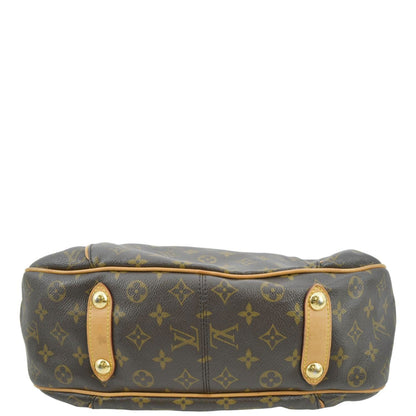 LOUIS VUITTON Galliera PM Monogram Canvas Hobo Shoulder Bag Brown