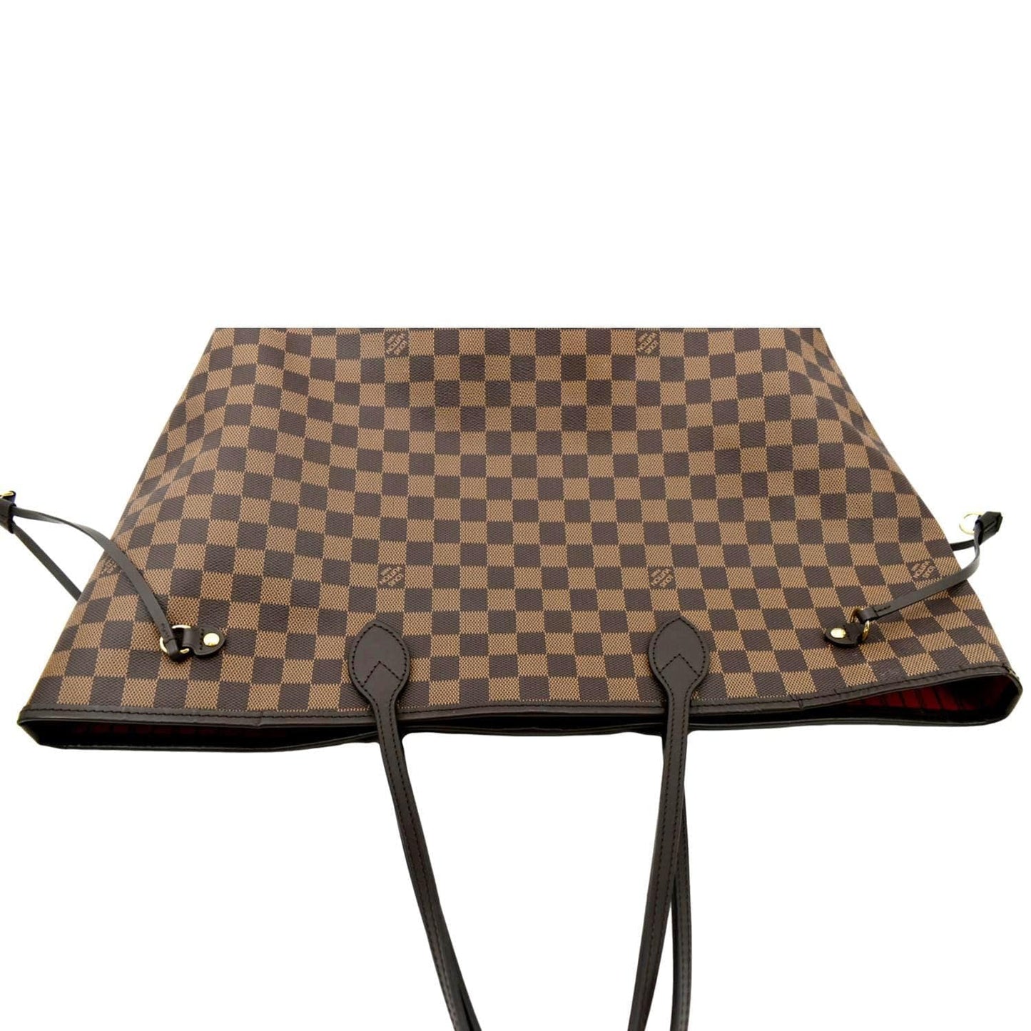 LOUIS VUITTON Neverfull GM Damier Ebene Tote Shoulder Bag Brown