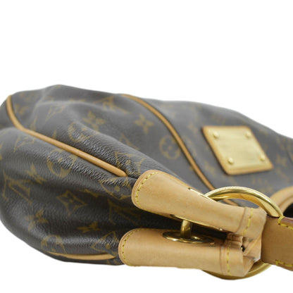 LOUIS VUITTON Galliera PM Monogram Canvas Hobo Shoulder Bag Brown