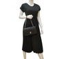 CHANEL Classic Medium Double Flap Patent Leather Shoulder Bag Black