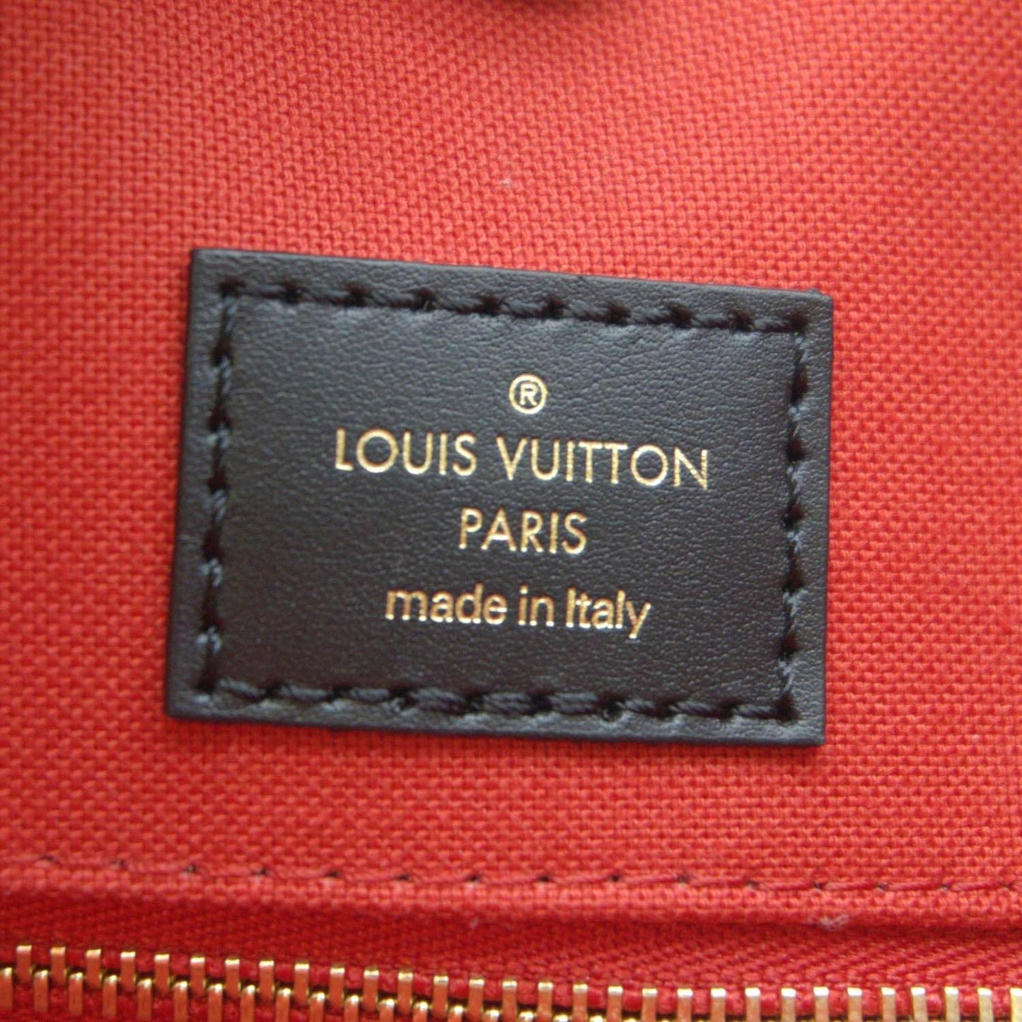 LOUIS VUITTON Onthego MM Giant Monogram Canvas Tote Shoulder Bag Brown