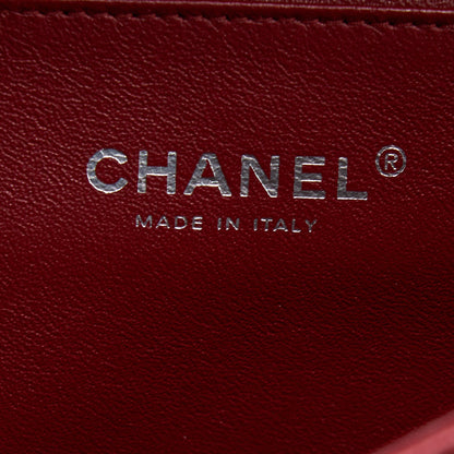Chanel Classic Timeless Flap Clutch with Chain Caviar Red
